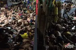 تصاویری از زندان مخوفی که باید در آن ایستاده خوابید