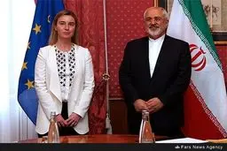 دیدار ظریف و جانشین اشتون در مذاکرات هسته ای/ عکس