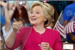 همبستگی کلینتون با معترضان ضد ترامپ