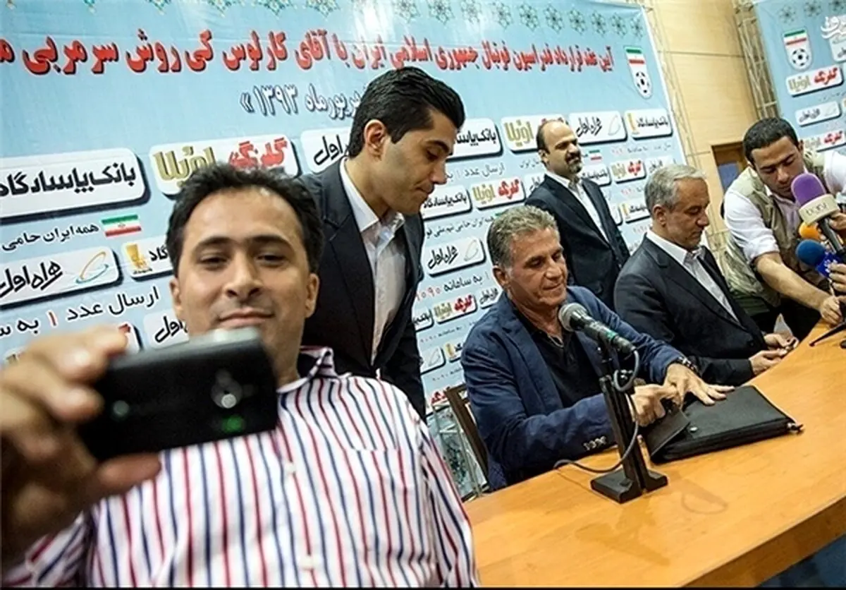 سلفی خبرنگار شبکه خبر با کی‌روش!