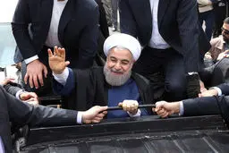 تصاویری از استقبال مردم سمنان از رئیس جمهور