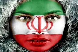 عکس/حمایت از تیم ملی والیبال به سبک تینا آخوند تبار