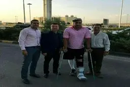 ورزشکار جنجالی المپیک به تهران رسید!/ عکس