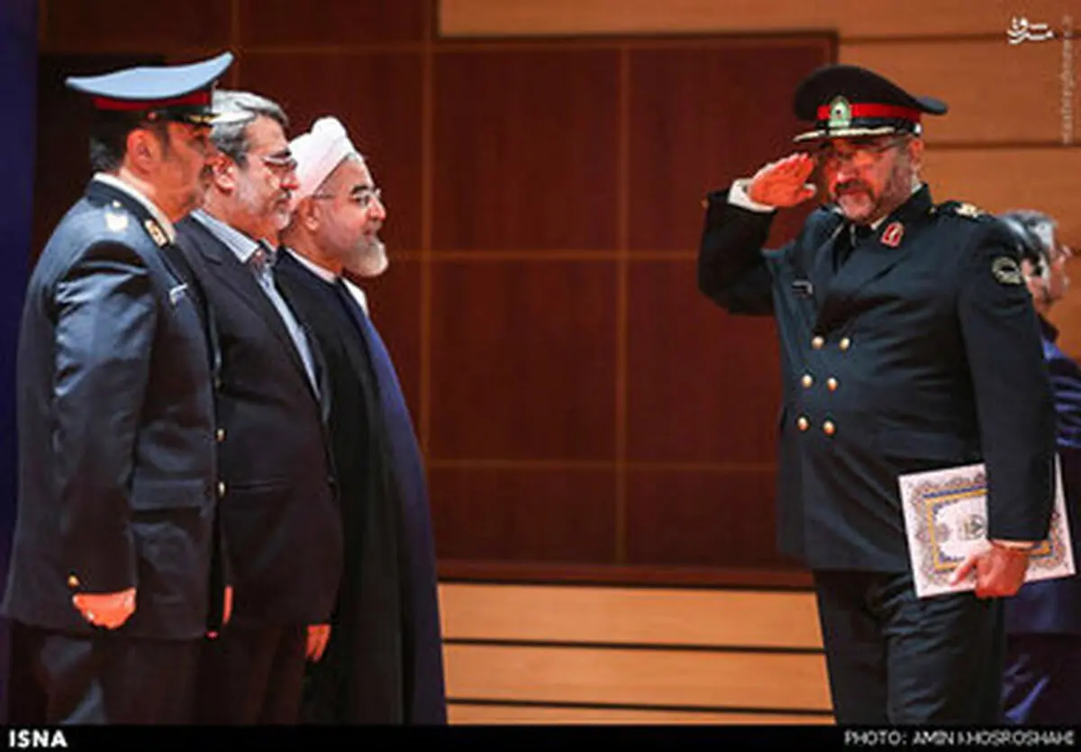 روحانی در جمع فرماندهان نیروی انتظامی/تصاویر