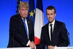 خوشحالی رییس جمهور فرانسه از صمیمتش با ترامپ