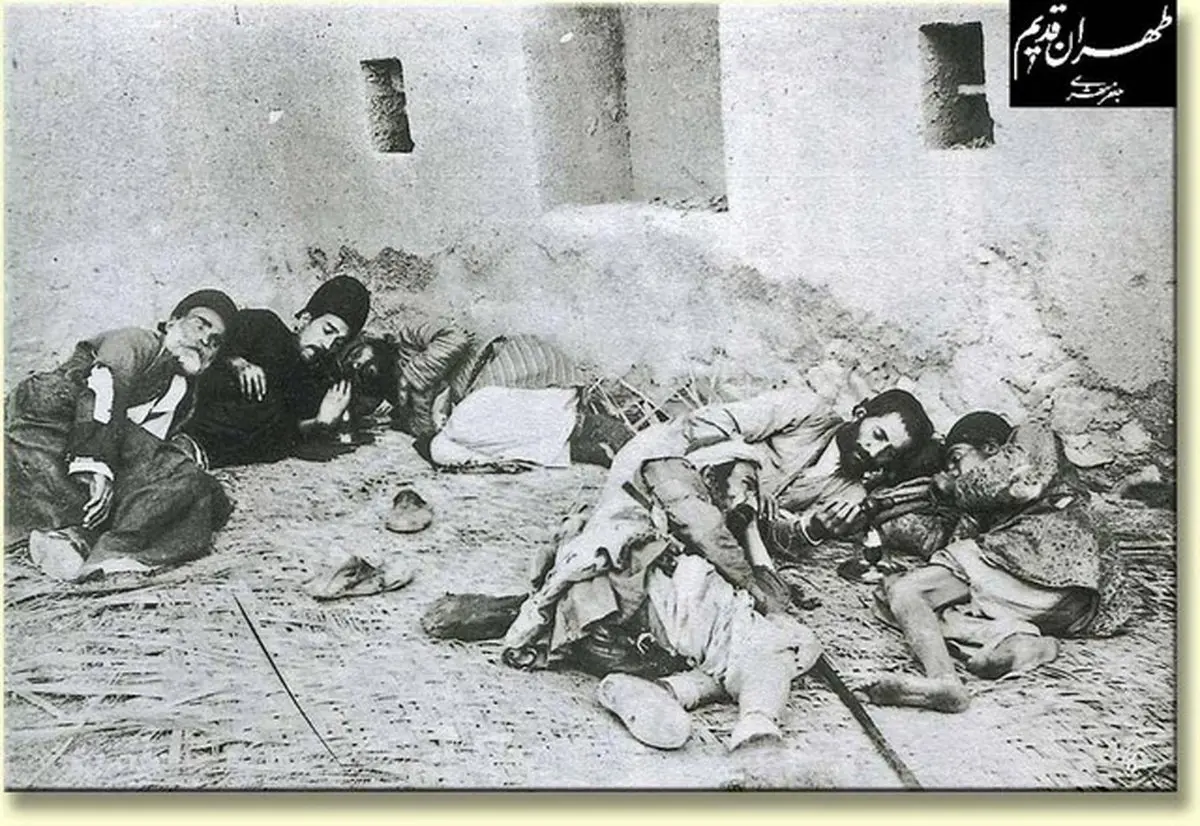 معتادان بی خانمان قاجاری/عکس