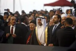 سعد حریری، جادۀ ملک سلمان را افتتاح کرد/ عکس