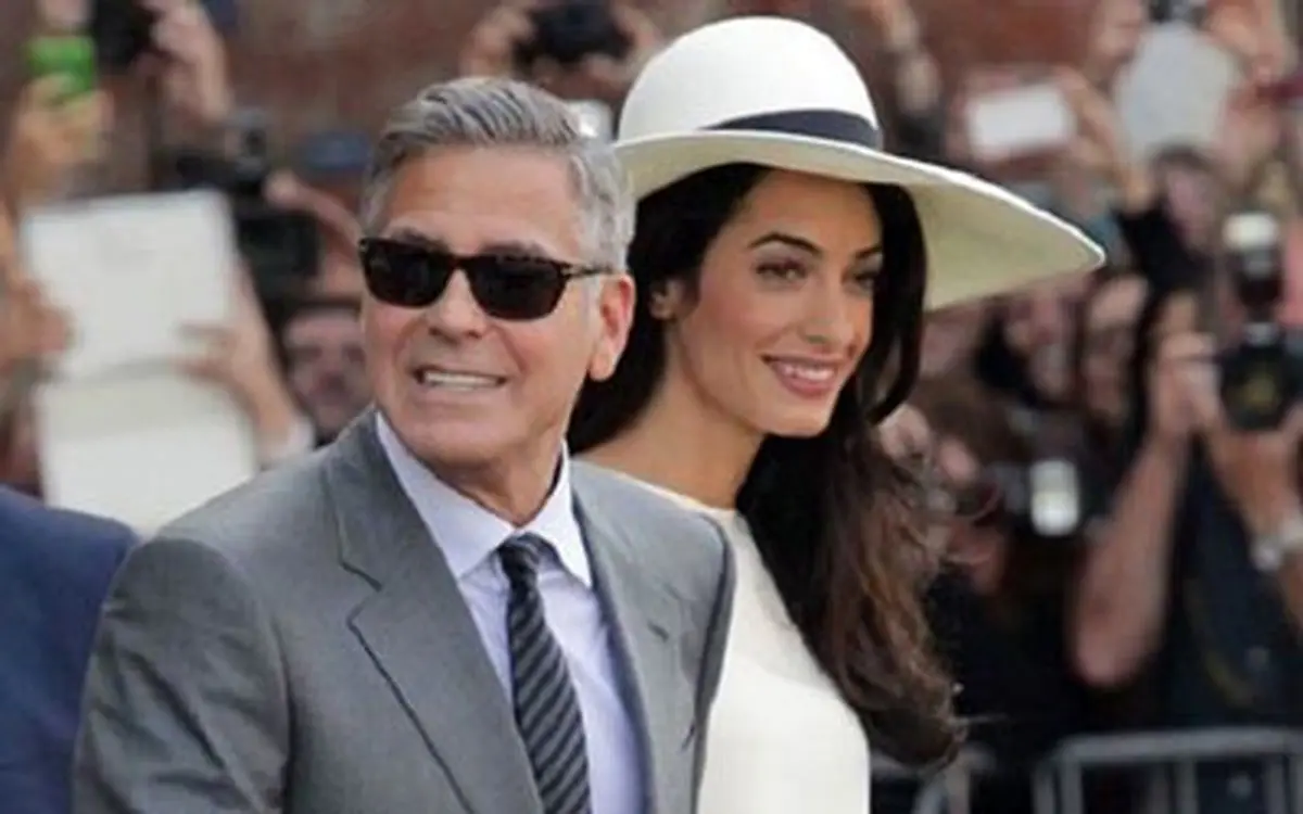 جرج کلونی و همسرش در راه ارمنستان