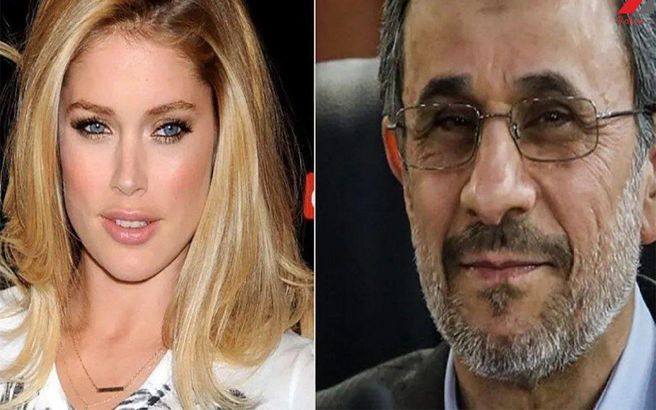 ابراز علاقه مجدد مدل معروف و زیبا به احمدی نژاد ! + عکس