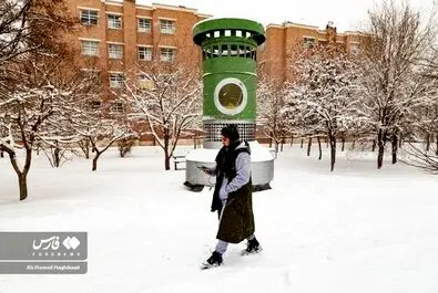 برف در تبریز