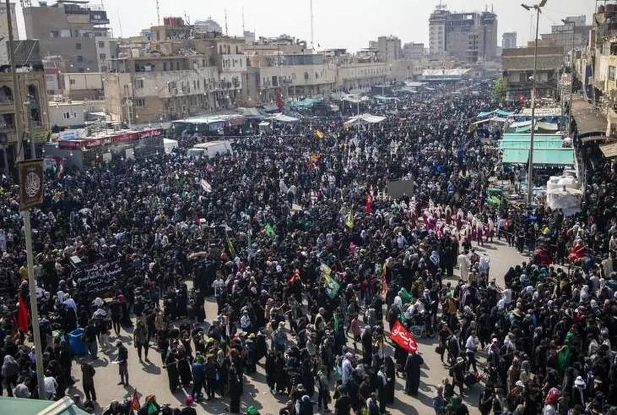  حرکت بزرگترین موکب پیاده اربعین از جنوب عراق به کربلا