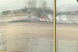 آتش‌سوزی برنامه‌ریزی‌شده در فرودگاه مشهد | اجرای عملیات کنترل‌شده تا ساعاتی دیگر