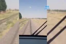 لحظه خودکشی یک زن جوان روی ریل قطار قزوین