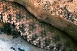 تصاویری شگفت انگیز از افعی شاخدار ایرانی