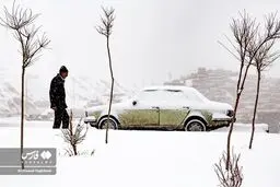 تصاویر بارش سنگین برف در تبریز بعد از مدت‌ها