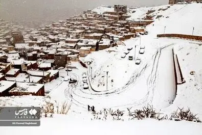 برف در تبریز