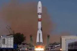 لحظه پرتاب ماهواره مخابراتی جام جم توسط موشک روسی