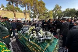 تصاویر وزیر فرهنگ و ظریف و شخصیت ها در مراسم وداع با فرشچیان