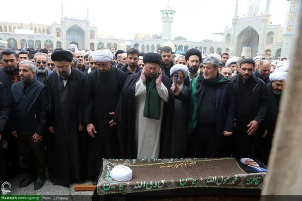 تصاویر مراسم تشییع پیکر حجت الاسلام صالحی منش در قم