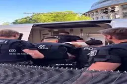 رفتار خشونت آمیز پلیس آلمان با حامیان فلسطین