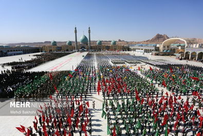 عهد سربازی در مسجد مقدس جمکران