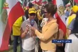 ملنگی مضحک یک برانداز ضد جمهوری اسلامی