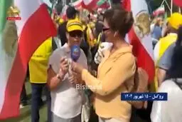 ملنگی مضحک یک برانداز ضد جمهوری اسلامی