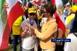 ملنگی مضحک یک برانداز ضد جمهوری اسلامی
