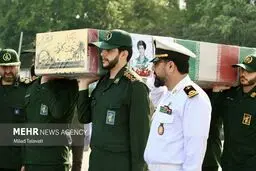 تصاویر تشییع پیکر شهید «حجت کاروان واجاری»