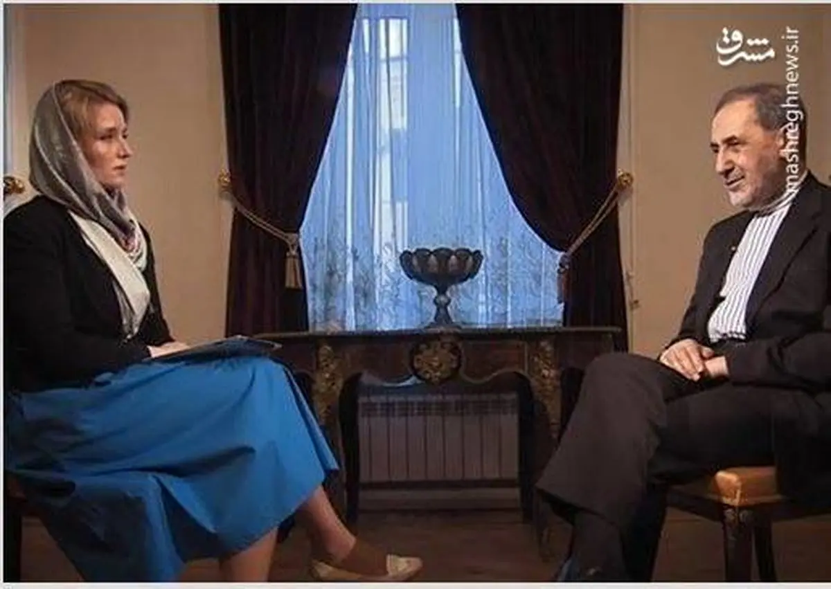 برخورد ولایتی با خبرنگار بی‌حجاب راشاتودی +عکس