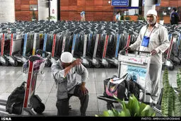ورود اولین کاروان حجاج به ایران/تصاویر