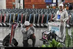 ورود اولین کاروان حجاج به ایران/تصاویر