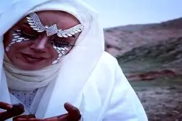 الهام چرخنده با گریمی عجیب و غریب + عکس