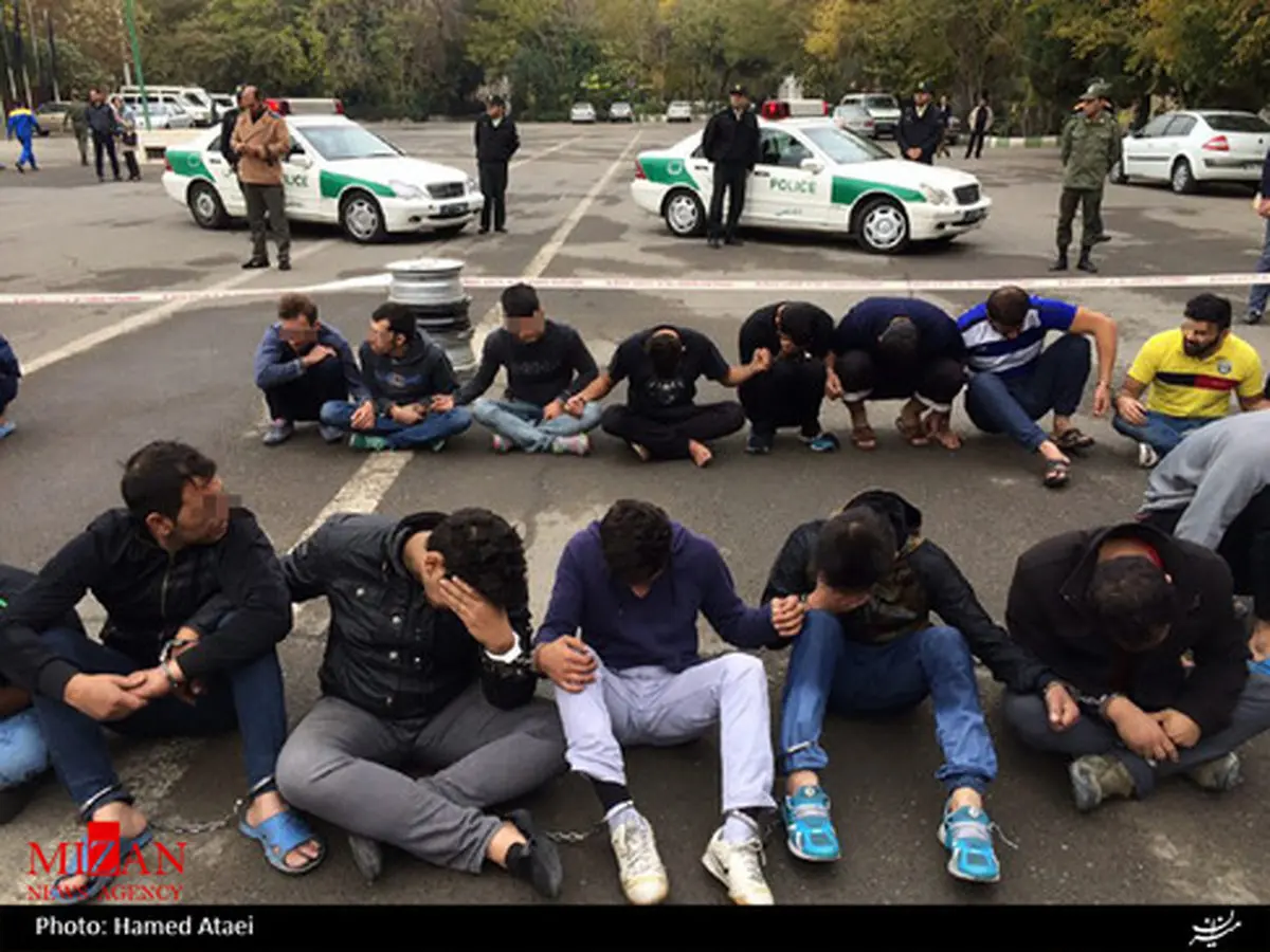 دستگیری زورگیران و سارقان توسط پلیس آگاهی تهران/تصاویر