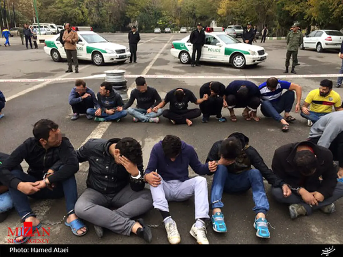 دستگیری زورگیران و سارقان توسط پلیس آگاهی تهران/تصاویر