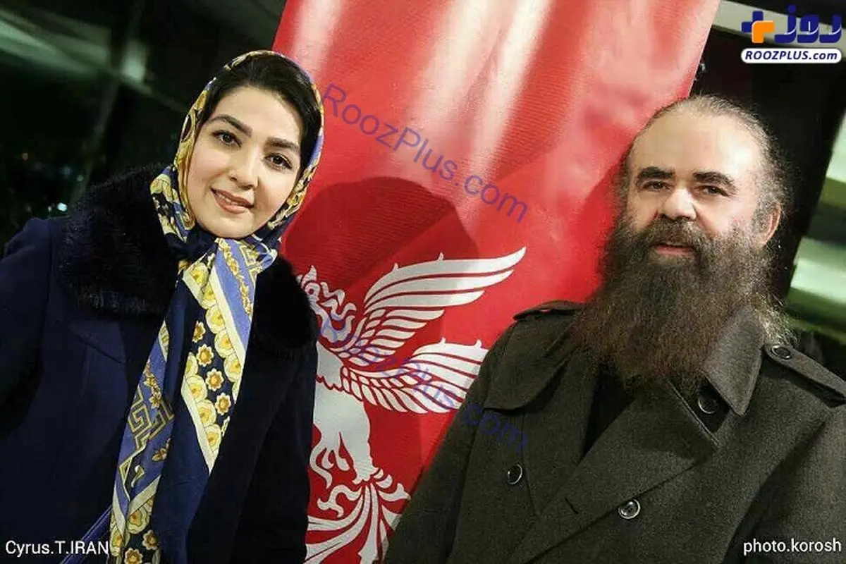 خانم بازیگر و همسرش که تفاوت سنی زیادی دارند /عکس