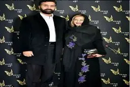 تفاوت قد محسوس بهاره رهنما و همسرش سوژه شد!