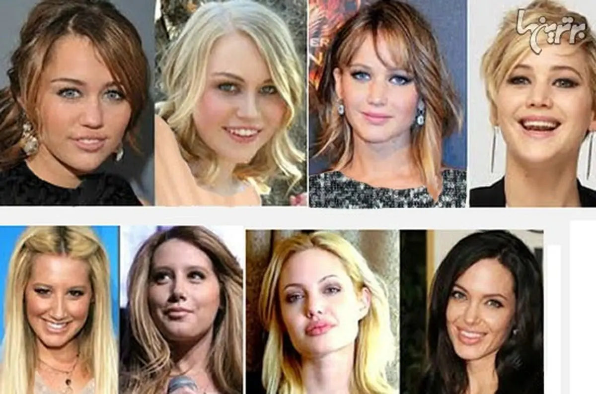 تغییر چهره 10 شخصیت مشهور +عکس