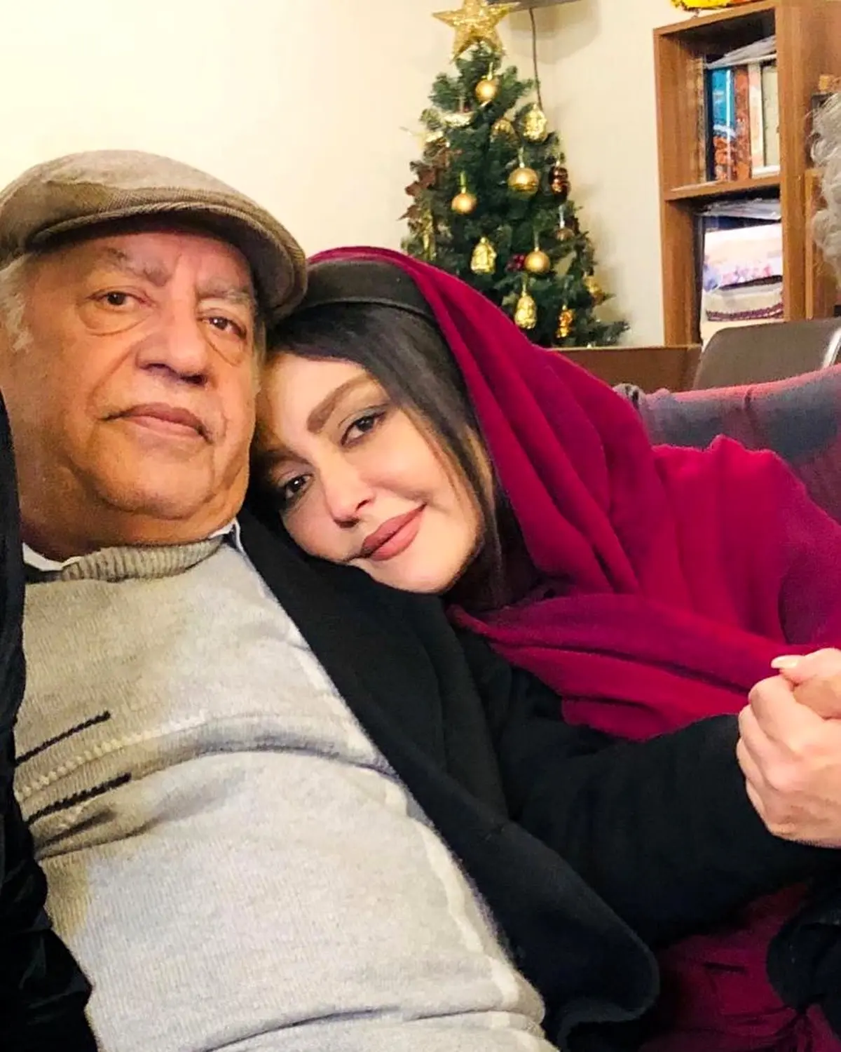 عکس شقایق فراهانی وقتی سر روی شانه آقای بازیگر می گذارد!