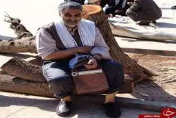 تیپ متفاوت حاج قاسم/ عکس