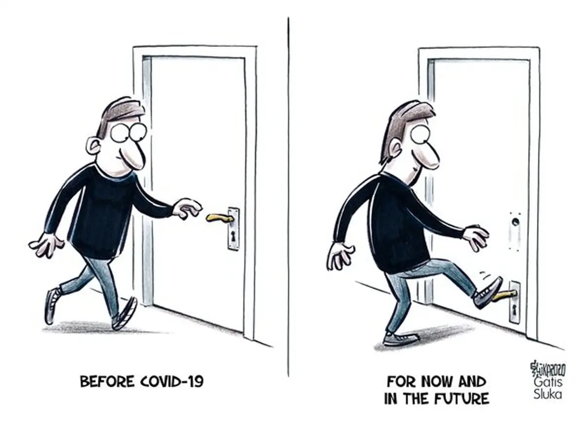 اندر احوالات مردم در دوران شيوع كرونا!  + كاريكاتور