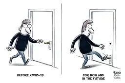 اندر احوالات مردم در دوران شيوع كرونا!  + كاريكاتور