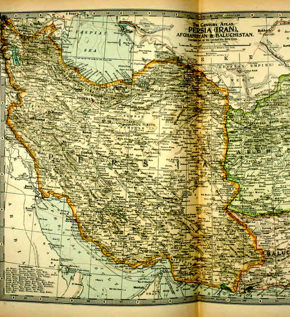 نقشه ایران سال ۱۸۹۶/عکس