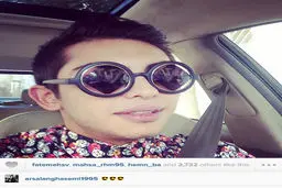 عکس/ عینک عجیب ارسلان قاسمی