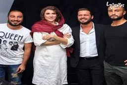 امیر جدیدی، پژمان بازغی، ویشکا آسایش و نوید محمدزاده در اکران خصوصی «نهنگ عنبر»/عکس