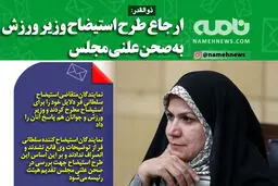 فوتوتیتر/ ذوالقدر: ارجاع طرح استیضاح وزیر ورزش به صحن علنی مجلس