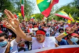 تظاهرات میانماری‌های ساکن تایلند علیه کودتا +عکس‌ها