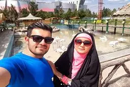 تفریحات خانم مجری و همسرش در مشهد+عکس