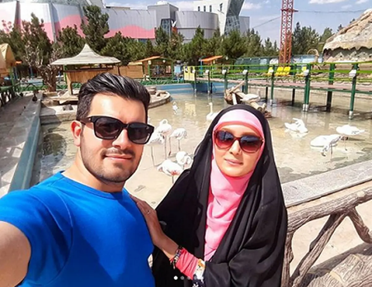 تفریحات خانم مجری و همسرش در مشهد+عکس