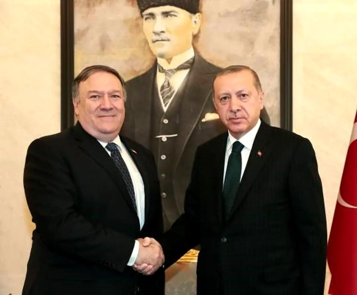دیدار پمپئو با اردوغان / تصاویر